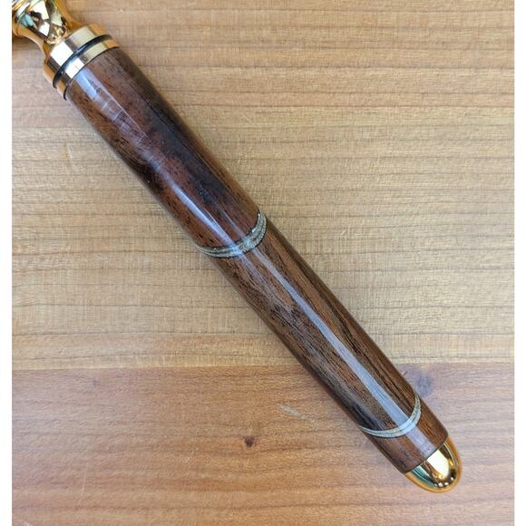 Walnut & Maple Wood Handle Magnifying Glass 7" Handcrafted USA Handheld Gift - Picture 3 of 8